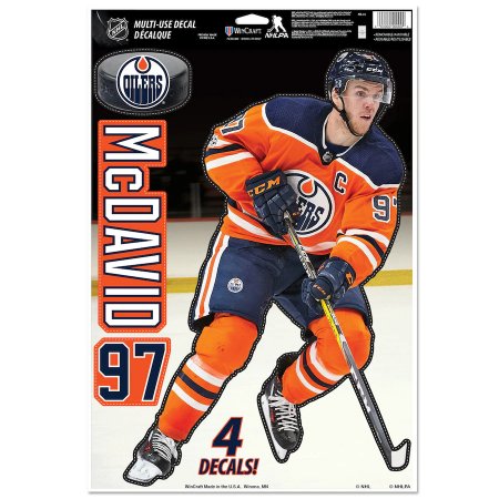 Edmonton Oilers - Connor McDavid NHL Nálepky Set
