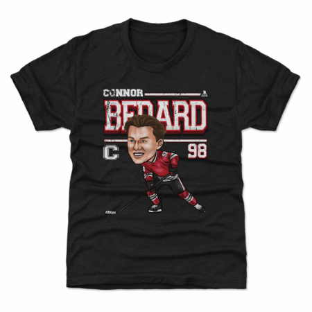 Chicago Blackhawks Kinder - Connor Bedard Cartoon NHL T-Shirt