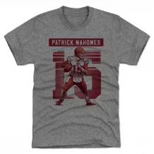 Kansas City Chiefs - Patrick Mahomes Grunge Gray NFL T-Shirt