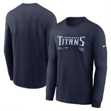 Tennessee Titans - Sideline Infograph Long Sleeve NFL Tshirt