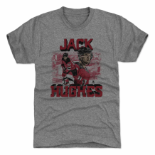 New Jersey Devils - Jack Hughes Block Gray NHL Koszulka