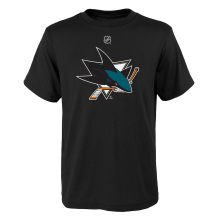 San Jose Sharks Youth - Primary Logo Black NHL T-Shirt