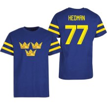 Švédsko - Victor Hedman 2026 Hokejové Tričko - modrá