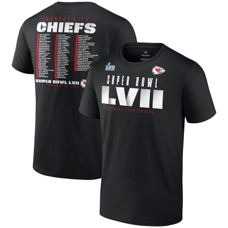 Kansas City Chiefs - Super Bowl LVII Roster NFL T-Shirt