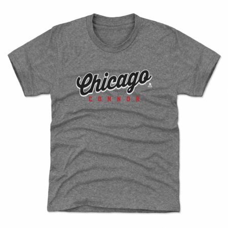 Chicago Blackhawks Kinder - Connor Bedard Script Gray NHL T-Shirt