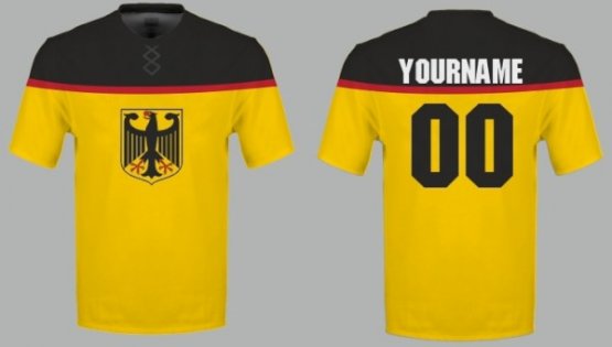 Nemecko - Sublimované Fan Tričko