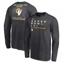Los Angeles Rams - Super Bowl LVI Champions Roster Signature NFL Long Sleeve T-Shirt