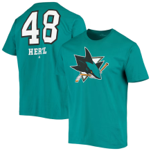 San Jose Sharks - Tomas Hertl Teal NHL T-Shirt