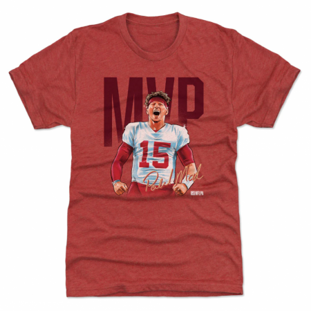Kansas City Chiefs - Patrick Mahomes MVP Shine Red NFL T-Shirt