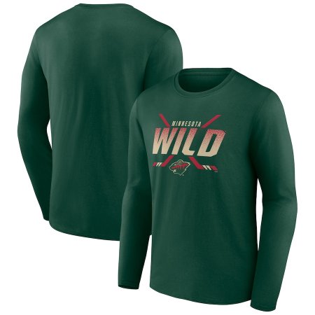 Minnesota Wild - Covert Logo NHL Koszułka z długim rękawem
