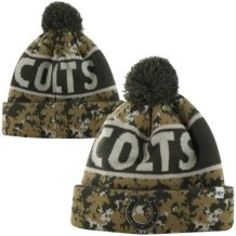 Indianapolis Colts - Digi Pom Cuffed Knit NFL Hat