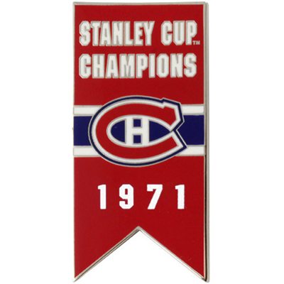 Montreal Canadiens - 1971 Stanley Cup Champs NHL Odznak