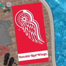 Detroit Red Wings - Team Logo NHL Beach Towel - MINOR DAMAGE