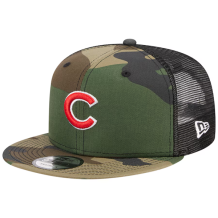 Chicago Cubs - Woodland Camo Trucker 9Fifty MLB Kšiltovka