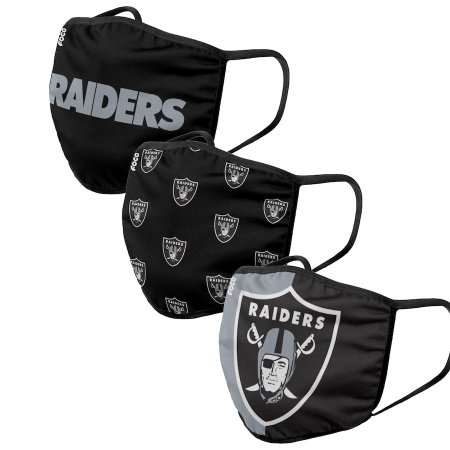 Las Vegas Raiders - Sport Team 3-pack NFL face mask