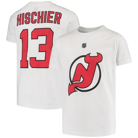 New Jersey Devils Dětské - Nico Hischier White NHL Tričko