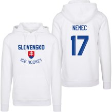 Slovakia Šimon Nemec Authentic Hockey Sweatshirt - White