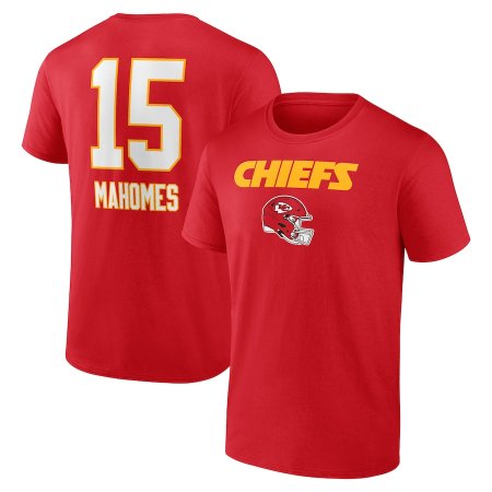 Kansas City Chiefs - Patrick Mahomes Wordmark Red NFL T-Shirt