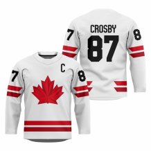 Kanada - Sidney Crosby 2026 Hockey Replica Fan Trikot Weiß