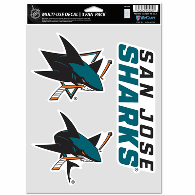 San Jose Sharks - Team Set 3 NHL Naklejki