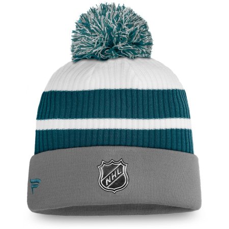 San Jose Sharks - Reverse Retro Pom NHL Knit Hat :: FansMania