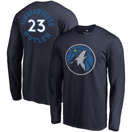 Minnesota Timberwolves - Jimmy Butler Round About Name & Number Long Sleeve NBA T-shirt