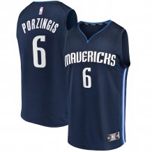 Dallas Mavericks - Kristaps Porzingis Fast Break Replica Navy NBA Koszulka
