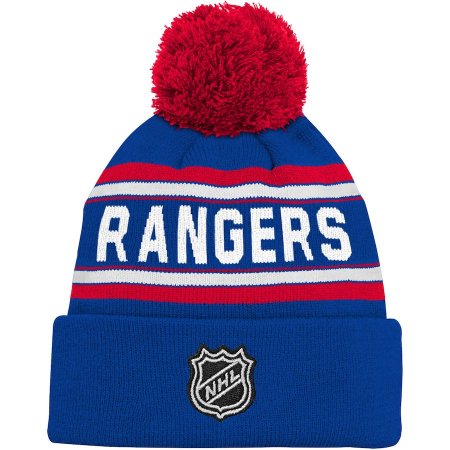 New York Rangers Ddziecięca - Wordmark Cuffed NHL Czapka zimowa