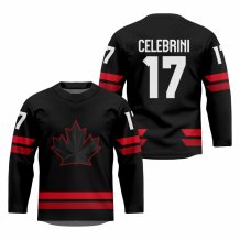 Kanada - Macklin Celebrini 2026 Hockey Replica Fan Trikot Schwarz