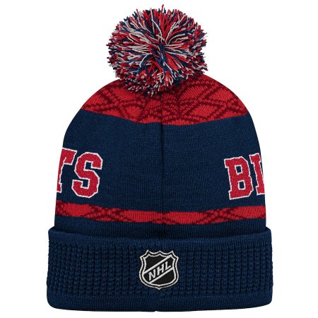 Columbus Blue Jackets Youth - Puck Pattern NHL Knit Hat