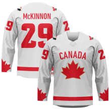 Kanada - Nathan MacKinnon Replica White Fan Dres