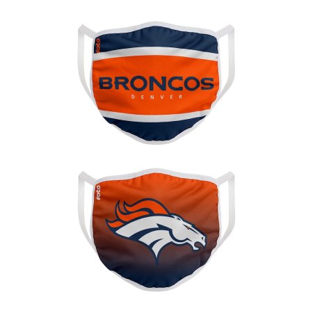 Denver Broncos - Colorblock 2-pack NFL Gesichtsmaske