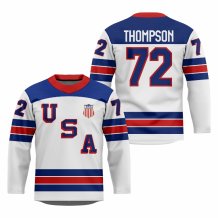 USA - Tage Thompson 2026 Hokejový Replica Fan Dres Biely