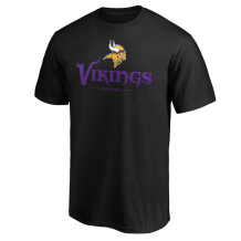 Minnesota Vikings - Team Lockup Black NFL T-Shirt