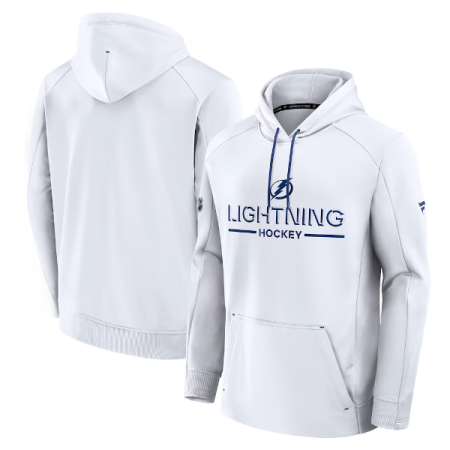 Tampa Bay Lightning - 2026 Authentic Pro Rink White NHL Mikina s kapucí