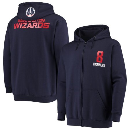 Washington Wizards - Rui Hachimura Full-Zip NBA Mikina s kapucí