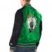 Boston Celtics - Full-Snap Varsity Satin Green NBA Jacke