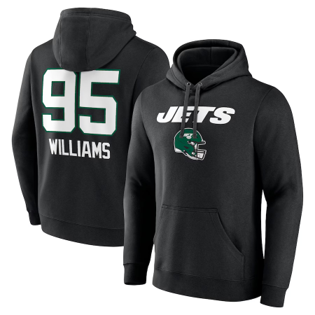 New York Jets - Quinnen Williams Wordmark NFL Mikina s kapucí