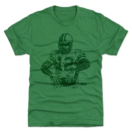 Green Bay Packers - Aaron Rodgers Scribble Green NFL T-Shirt