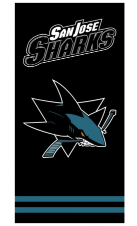 San Jose Sharks - Team Black NHL Osuška - Velikost: one size