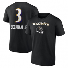 Baltimore Ravens - Odell Beckham Jr. Wordmark NFL T-Shirt