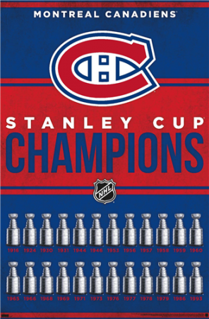 Montreal Canadiens - Champions History NHL Plakát