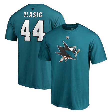 San Jose Sharks - Marc-Edouard Vlasic Stack NHL Tričko - Veľkosť: XXL/USA=3XL/EU
