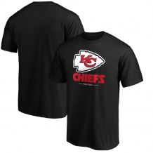 Kansas City Chiefs - Team Lockup Black NFL T-Shirt