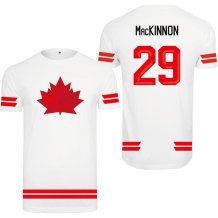 Kanada - Nathan MacKinnon 2026 Hokejové Tričko - biela
