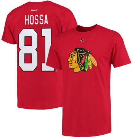 Chicago Blackhawks Marian Hossa Red Jersey T-Shirt Size Medium