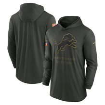 Detroit Lions - 2025 Salute To Service Lightweight NFL Bluza z kapturem
