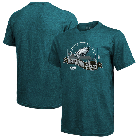 Philadelphia Eagles - Super Bowl LVII Tri-Blend Desert NFL T-Shirt