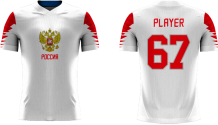 Rosja Dziecia - 2018 Sublimated Fan Koszulka z własnym imieniem i numerem
