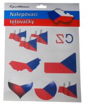 Czechy Hockey Fan Tatoo Stickers
